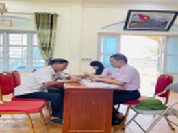 Phòng giao dịch Ngân hàng Chính sách xã hội Thanh Oai tổ chức đối chiếu, phân loại nợ