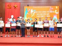 Chuyên Mỹ: tổ chức thành công giải Cầu lông vô địch lần thứ I, năm 2025