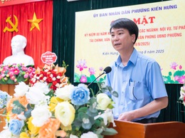 Phường Kiến Hưng gặp mặt kỷ niệm 80 năm ngày truyền thống các Ngành: Nội vụ, Tư pháp, Tài chính, Văn hóa và Thể thao, Văn phòng UBND phường
