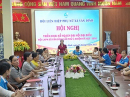 Hội LHPN xã Vân Đình triển khai kế hoạch tổ chức Đại hội đại biểu lần thứ I, nhiệm kỳ 2025 – 2030