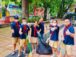 Chào mừng 80 năm Cách mạng Tháng Tám và Quốc khánh 2/9: hoạt động tri ân ý nghĩa của học sinh Trường Tiểu học Đống Đa