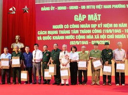 Phường Yên Sở gặp mặt, tri ân 130 người có công: niềm xúc động lắng đọng