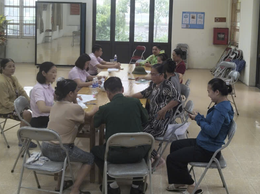 Phòng giao dịch Ngân hàng Chính sách xã hội Thanh Oai tổ chức đối chiếu, phân loại nợ tại xã Dân Hòa: