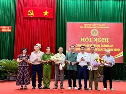 THÀNH LẬP CHI HỘI CỰU CÔNG AN NHÂN DÂN XÃ BÌNH MINH