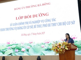 Hơn 100 đồng chí thuộc BTV Đảng ủy, Bí thư, Phó Bí thư chi bộ cơ sở được bồi dưỡng lý luận chính trị và nghiệp vụ công tác