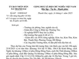 Xã Thanh Oai sẵn sàng ứng phó với bão số 5 và nguy cơ mưa lớn, ngập lụt, lũ quét, sạt lở đất