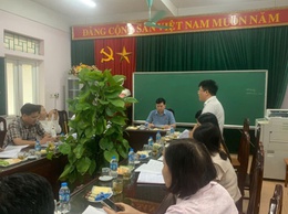 Ban Văn hoá - Xã hội, HĐND phường Phú Lương giám sát đối với Trường THCS Phú Lương về công tác chuẩn bị năm học mới 2025-2026