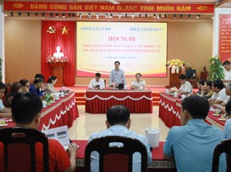 UBND xã Cổ Đô triển khai thu thuế đất phi nông nghiệp trên địa bàn xã.