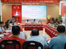 UBND xã Cổ Đô tổ chức hội nghị lấy ý kiến, góp ý dự thảo vào quy chế phối hợp trong công tác quản lý Nhà nước về đất đai, trật tự xây dựng, hàng lang an toàn đường bộ, khai thác tài nguyên, khoáng sản, môi trường, đê điều,