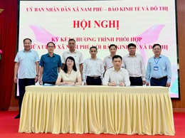 Xã Nam Phù và Báo Kinh tế & Đô thị ký kết chương trình phối hợp tuyên truyền giai đoạn 2025 - 2026