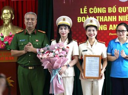 Công bố quyết định thành lập Đoàn Thanh niên và Chi hội Phụ nữ Công an phường Dương Nội