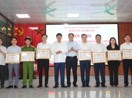 Đảng uỷ xã Hòa Xá tổng kết công tác chỉ đạo, tổ chức Đại hội đại biểu lần thứ I, nhiệm kỳ 2025 – 2030