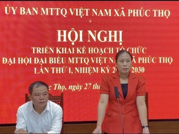 Xã Phúc Thọ triển khai Kế hoạch tổ chức Đại hội đại biểu MTTQ Việt Nam xã lần thứ I, nhiệm kỳ 2025-2030