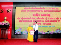 Chương Mỹ gặp mặt, tri ân người có công, thân nhân liệt sĩ nhân kỷ niệm 80 năm Quốc khánh nước CHXHCN Việt Nam (02/9/1945 – 02/9/2025)