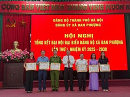 Đảng ủy xã Đan Phượng tổng kết công tác Đại hội Đảng bộ xã lần thứ I, nhiệm kỳ 2025-2030.