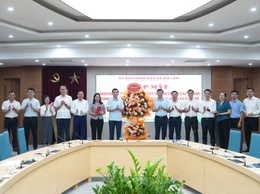 Xã Gia Lâm tổ chức gặp mặt nhân dịp kỷ niệm 80 năm ngày truyền thống các ngành trong cơ quan chuyên môn thuộc UBND xã