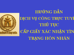 Thủ tục cấp Giấy xác nhận tình trạng hôn nhân