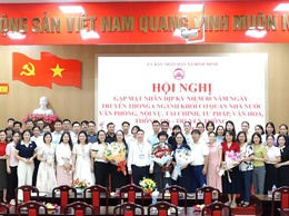 Bình Minh: Gặp mặt kỷ niệm 80 năm ngày truyền thống các ngành thuộc khối cơ quan Nhà nước