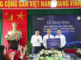 Taseco tài trợ cơ sở vật chất trị giá hơn 1,66 tỷ đồng cho trường Tiểu học Chi Đông phục vụ bán trú học đường
