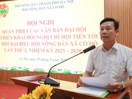 HỘI NÔNG DÂN XÃ CỔ ĐÔ TỔ CHỨC HỘI NGHỊ QUÁN TRIỆT CÁC VĂN BẢN ĐẠI HỘI VÀ TRIỂN KHAI ĐẠI HỘI CHI HỘI TIẾN TỚI ĐẠI HỘI ĐẠI BIỂU HỘI NÔNG DÂN XÃ CỔ ĐÔ LẦN THỨ I, NHIỆM KỲ 2025-2030.
