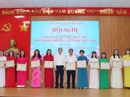 Xã Phú Nghĩa: Tổng kết năm học 2024-2025, triển khai nhiệm vụ năm học 2025-2026