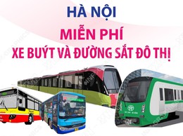 Hà Nội miễn phí vé xe buýt và đường sắt đô thị dịp Quốc khánh 2/9