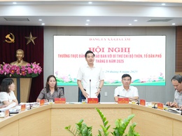 Đảng ủy xã Gia Lâm tổ chức hội nghị giao ban định kỳ tháng 8/2025 với Bí thư chi bộ các thôn, tổ dân phố