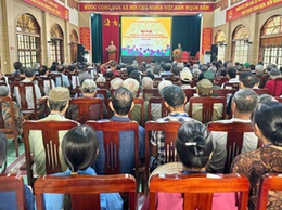 Đồng chí Nguyễn Hoàng Trường – Bí thư Đảng uỷ, Chủ tịch HĐND xã Hoài Đức dự Hội nghị gặp mặt tri ân, tặng quà đối với người có công và thân nhân người có công trên địa bàn xã Đức Thượng (cũ)