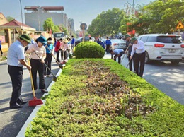 UBND xã Hoài Đức phát động phong trào toàn dân tham gia tổng vệ sinh môi trường chào mừng kỷ niệm 80 năm Quốc khánh 2/9 trên địa bàn xã