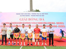 Xã Phú Nghĩa tổ chức thành công Giải bóng đá chào mừng kỷ niệm 80 năm Cách mạng Tháng Tám và Quốc khánh 2/9