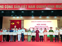 Đảng uỷ phường Xuân Phương tổ chức Hội nghị tổng kết công tác tổ chức Đại hội đại biểu Đảng bộ phường Xuân phương lần thứ I, nhiệm kỳ 2025 - 2030