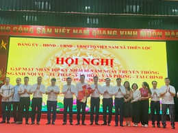 Hội nghị gặp mặt nhân dịp kỷ niệm 80 năm ngày truyền thống ngành Nội vụ - Tư pháp – Văn hóa – Văn phòng – Tài chính (28/8/1945 – 28/8/2025)