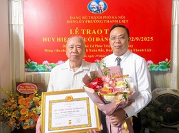 Huy hiệu 75 năm tuổi Đảng – dấu ấn vẻ vang trong hành trình cách mạng