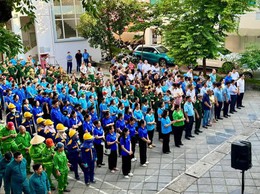 Lễ ra quân tổng vệ sinh môi trường trên địa bàn phường Nghĩa Đô