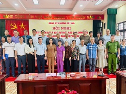 Hội nghị lấy ý kiến góp ý vào dự thảo báo cáo chính trị trình Đại hội đại biểu Đảng bộ phường Tây Mỗ lần thứ I, nhiệm kỳ 2025-2030