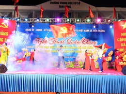 Sôi nổi đêm giao lưu văn nghệ quần chúng chào mừng Đại hội đại biểu Đảng bộ xã Tiến Thắng lần thứ I, nhiệm kỳ 2025 – 2030