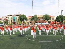 Xã Chương Dương: Gần 150 cán bộ, hội viên phụ nữ tham gia đồng diễn dân vũ chào mừng Quốc khánh 2/9