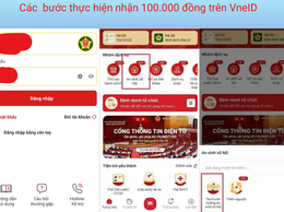 Hướng dẫn cách thức nhận 100.000 đồng dịp Quốc khánh 2/9 qua VNeID