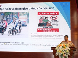 Tuyên truyền về công tác bảo đảm trật tự an toàn giao thông cho lứa tuổi học sinh, đồng thời ra mắt mô hình “Gia đình cam kết – Học sinh an toàn” trên địa bàn xã Quảng Bị