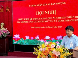Xã Đan Phượng: hoàn thành chi trả quà Tết Độc lập cho người dân trong ngày 1/9