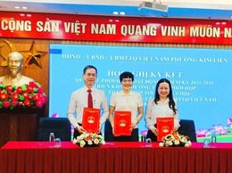 THƯỜNG TRỰC HĐND - UBND - ỦY BAN MTTQ VIỆT NAM PHƯỜNG KIM LIÊN KÝ KẾT QUY CHẾ PHỐI HỢP HOẠT ĐỘNG