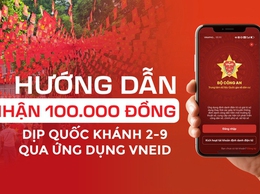 Hướng dẫn nhận quà 2/9 qua ứng dụng VNeID