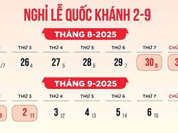 LỊCH NGHỈ LỄ QUỐC KHÁNH 2/9 TRONG 4 NGÀY LIÊN TIẾP