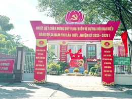 Xã Nam Phù: Cờ hoa rực rỡ, lòng người náo nức hướng về ngày hội lớn