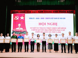 Xã Thư Lâm tổ chức Hội nghị sơ kết đánh giá 1 tháng thực hiện mô hình chính quyền địa phương hai cấp