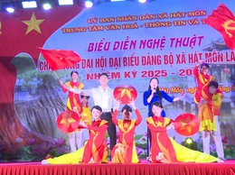 Chương trình biểu diễn nghệ thuật Chào mừng Đại hội đại biểu Đảng bộ xã Hát Môn lần thứ I, nhiệm kỳ 2025 – 2030
