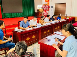 Xã Thượng Phúc: Xét duyệt đối tượng Bảo trợ xã hội tháng 8