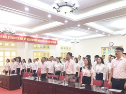 Lễ sinh hoạt dưới cờ tháng 8 cơ quan Đảng phường Bồ Đề