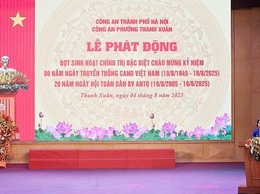 Công an phường Thanh Xuân phát động đợt sinh hoạt chính trị đặc biệt kỷ niệm 80 năm Ngày truyền thống CAND