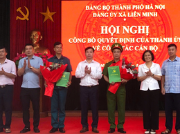 Công bố Quyết định, chỉ định nhân sự tham gia Ban chấp hành, Ban Thường vụ Đảng ủy xã Liên Minh, nhiệm kỳ 2025 - 2030